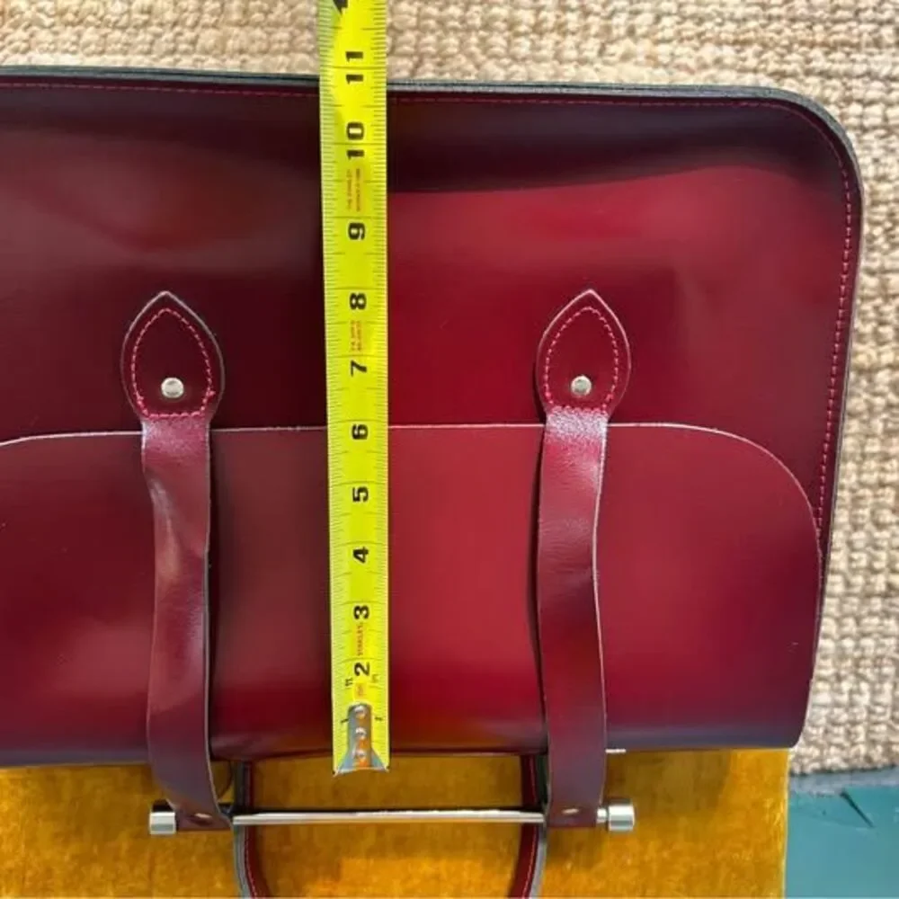 Leather Satchel Co. UK Burgundy Leather Satchel Music Case Bag